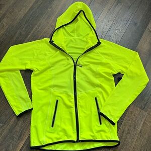 Women's Neon Yellow Hooded Jacket